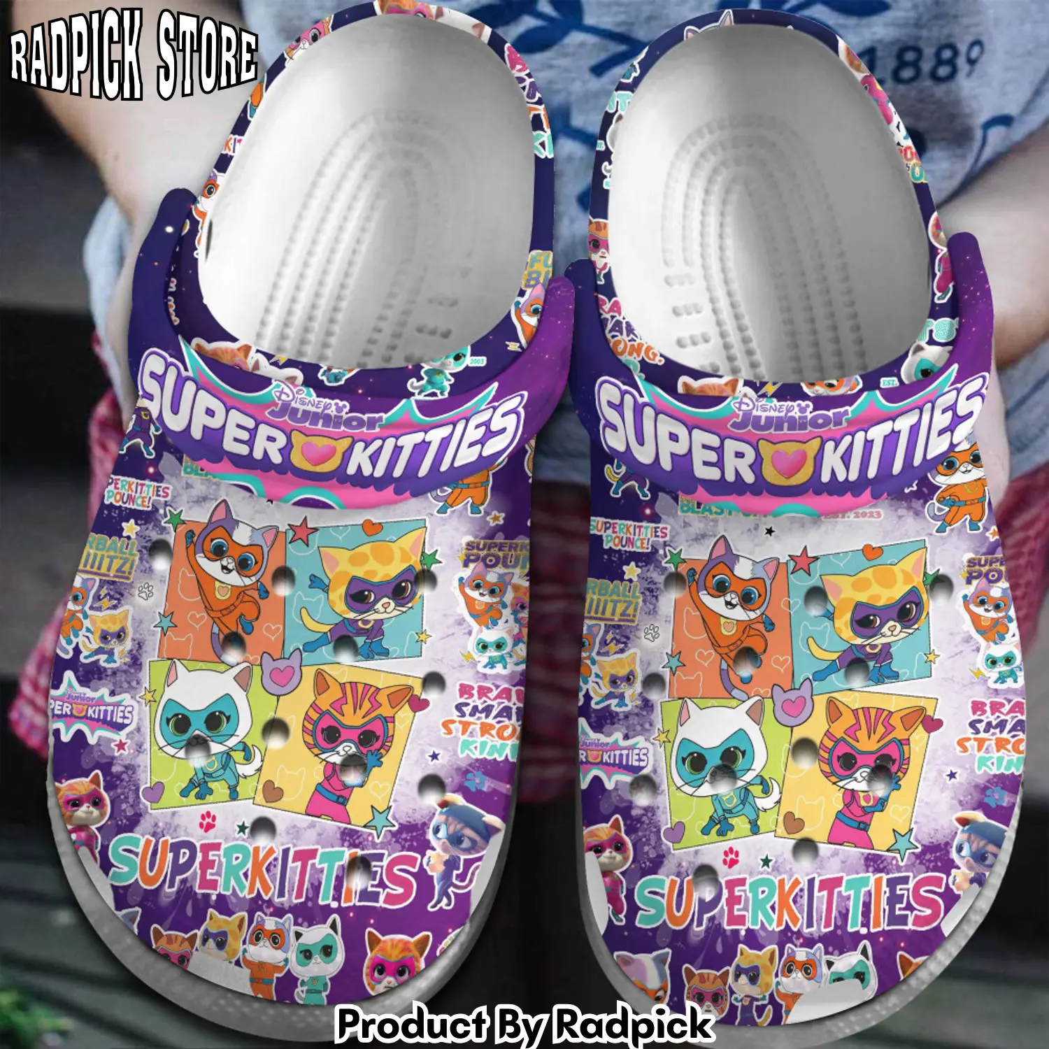 Radpick superkitties cartoon clogs shoes comfortable for men women vmh rp6521034